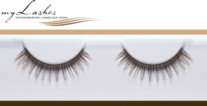 myLashes - Künstliche Wimpern, Falsche Wimpern, Wimpernbänder aus menschlichem Echthaar - Allergiker freundlich