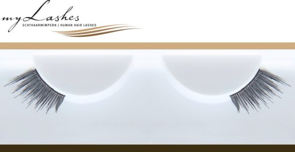 myLashes - Künstliche Wimpern, Falsche Wimpern, Wimpernbänder aus menschlichem Echthaar - Allergiker freundlich