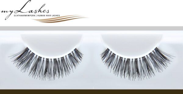 myLashes - Künstliche Wimpern, Falsche Wimpern, Wimpernbänder aus menschlichem Echthaar - Allergiker freundlich