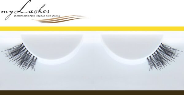 myLashes - Künstliche Wimpern, Falsche Wimpern, Wimpernbänder aus menschlichem Echthaar - Allergiker freundlich