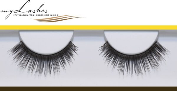 myLashes - Künstliche Wimpern, Falsche Wimpern, Wimpernbänder aus menschlichem Echthaar - Allergiker freundlich